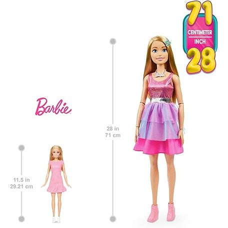 Large Barbie Doll with Blond Hair, 28 Inches Tall