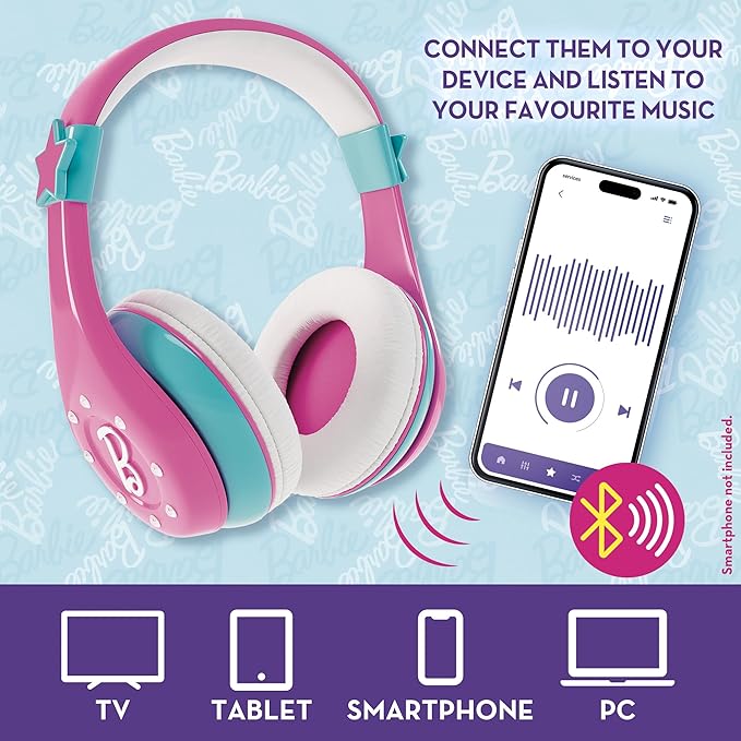 Lisciani - BARBIE Fashion Bluetooth Headphones by Lisciani