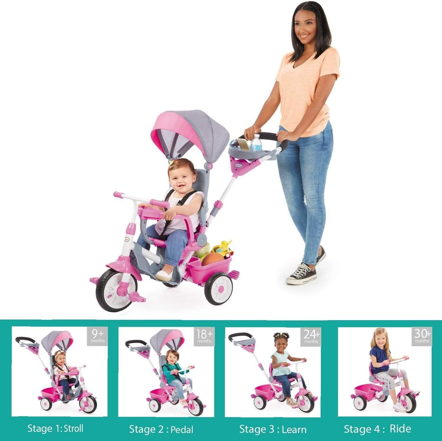 Little Tikes 4 in 1 Perfect Fit Tricycle by MGA Entertainment