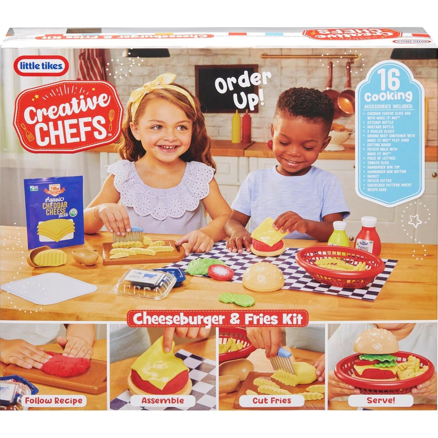 Little Tikes Creative Chefs Cheeseburger and Fries Kit with by MGA Entertainment
