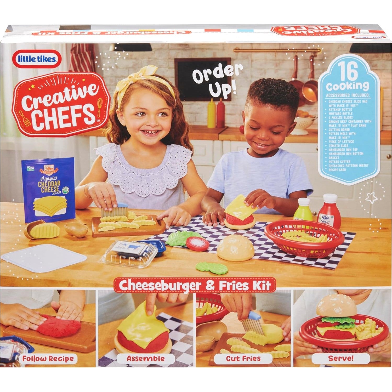 Little Tikes Creative Chefs Cheeseburger and Fries Kit with by MGA Entertainment