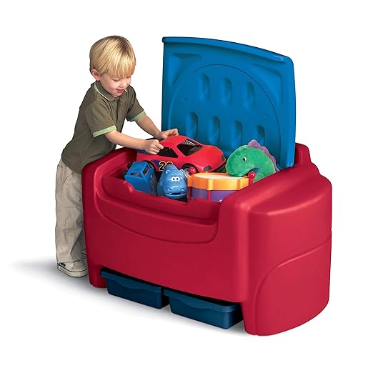 Little Tikes Toy Storage Chest, Primary Colors, Red by MGA Entertainment