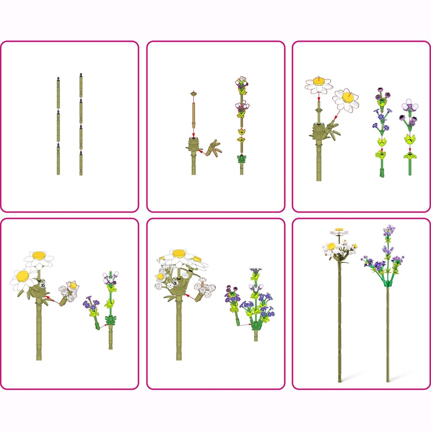 MAX Premium Flowers Building Bricks Collection by ZURU
