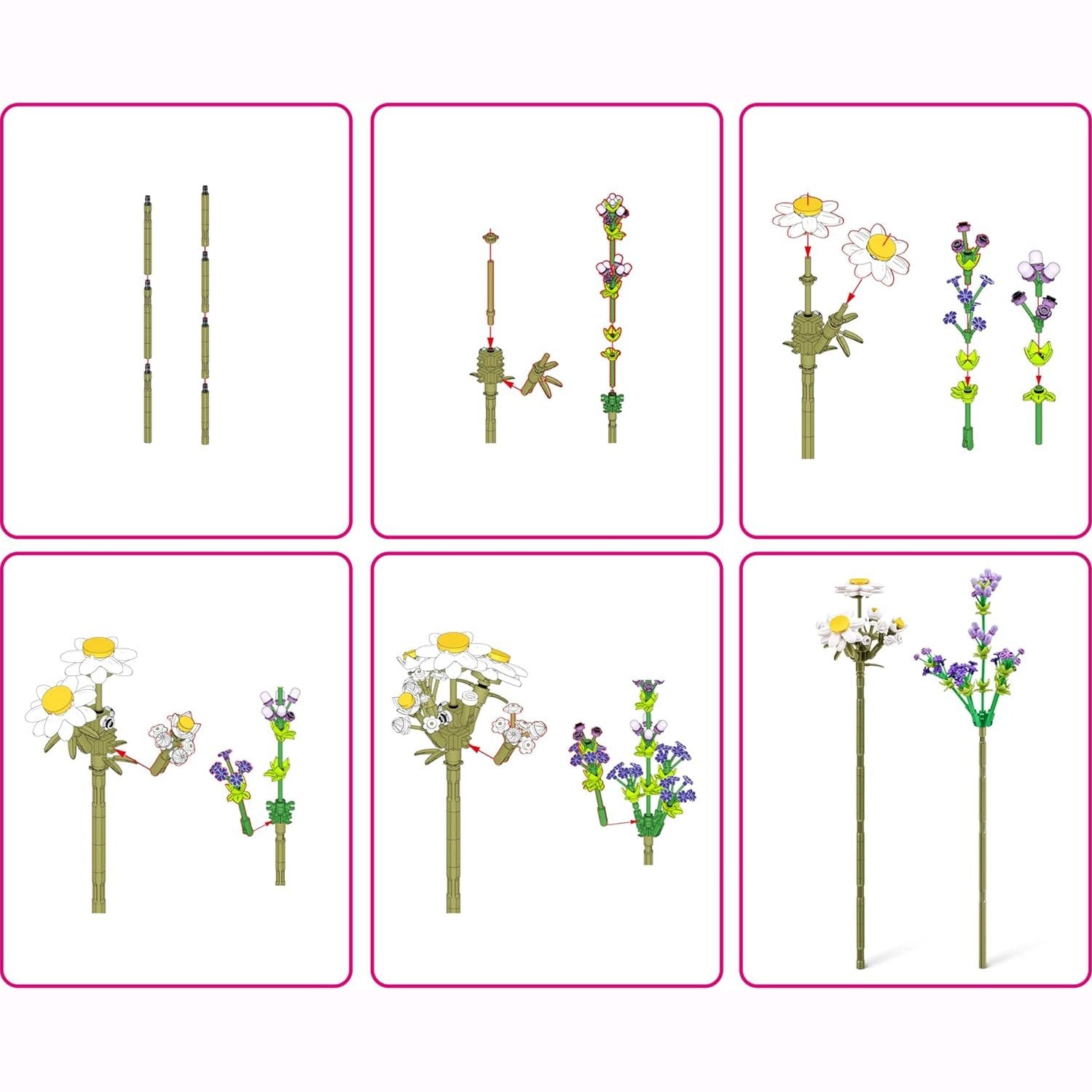 MAX Premium Flowers Building Bricks Collection by ZURU