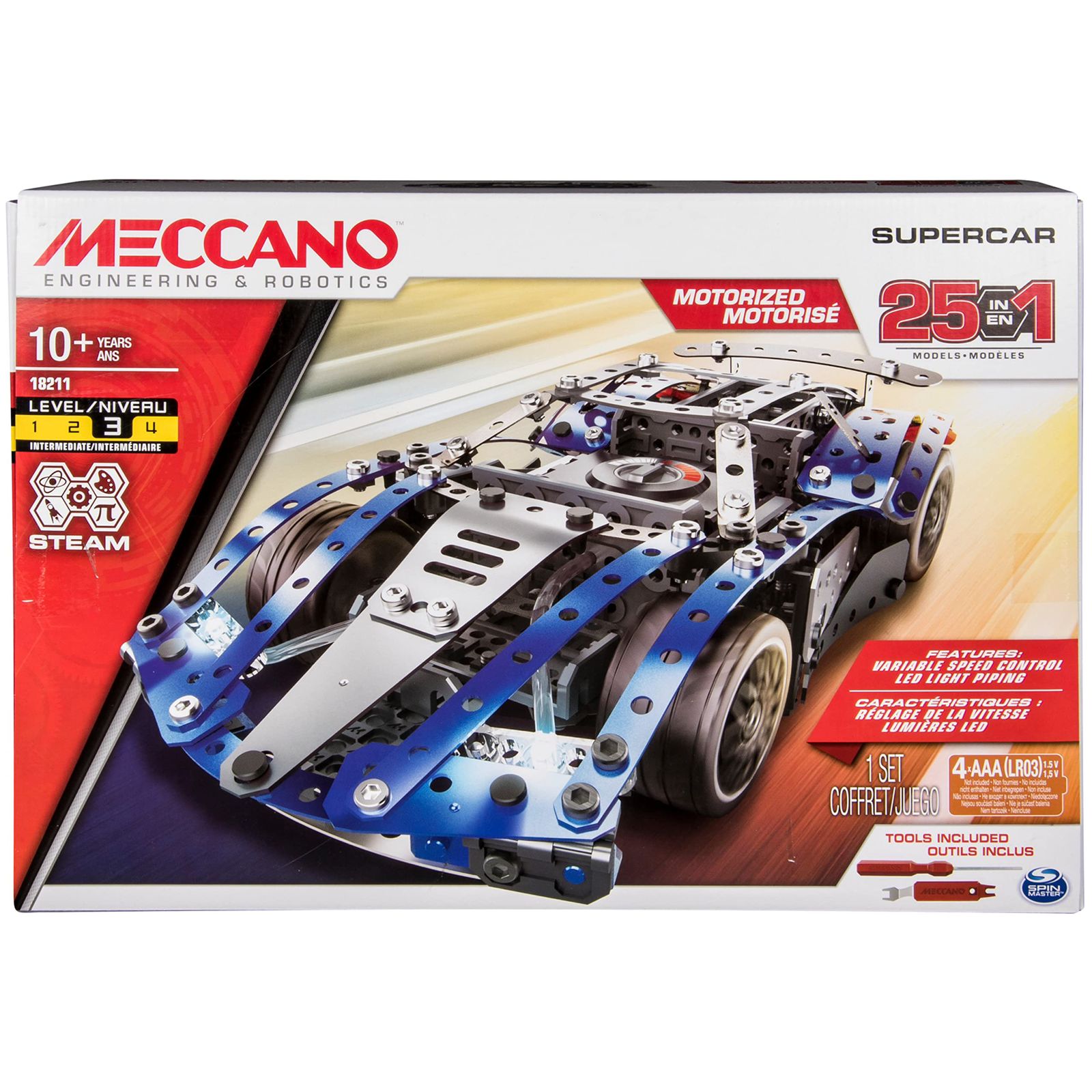 MECCANO 18211 SUPERCAR 25in1
