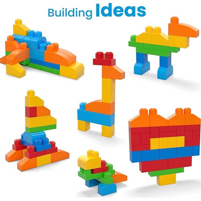 MEGA BLOKS First Builders Toddler Blocks Toys Set (150PCS) by Mattel