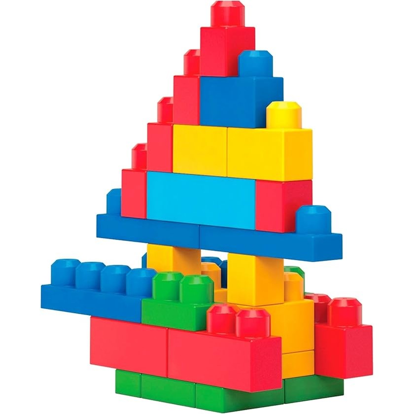 MEGA BLOKS First Builders Toddler Blocks Toys Set (80PCS) by Mattel