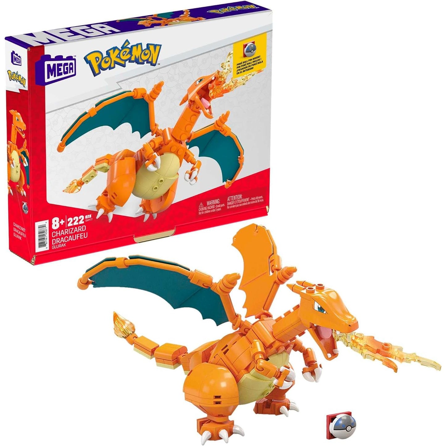 MEGA Pokémon Action Figure, Charizard Pokemon by The Pokémon Company