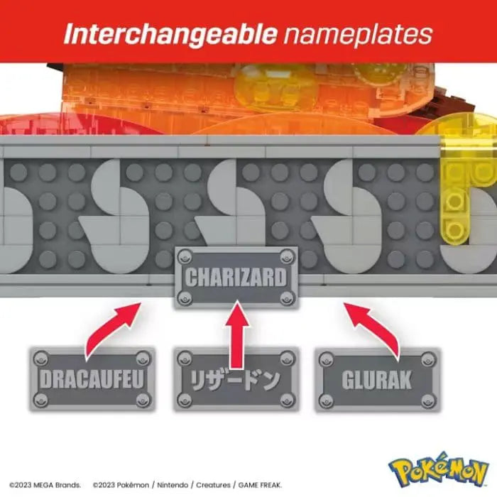 MEGA Pokémon Charizard Building Kit With Motion by Mattel