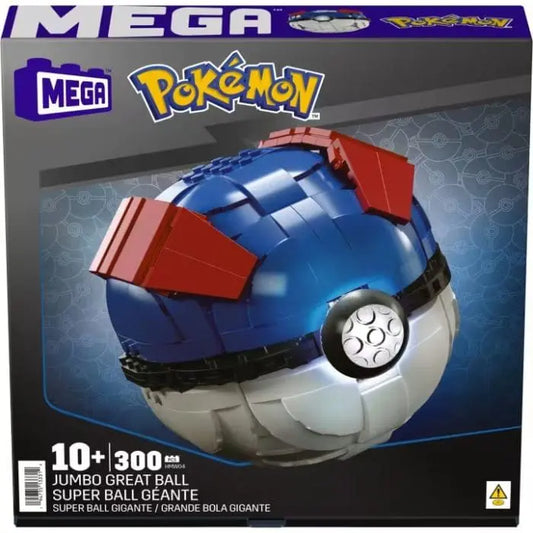 MEGA Pokémon Jumbo Great Ball Building Kit With Lights by Mattel