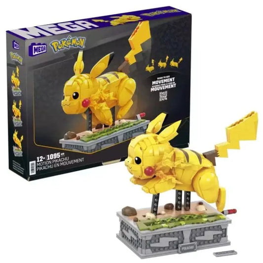 MEGA Pokémon Motion Pikachu Building Brick Set With Mechanized Motion by Mattel