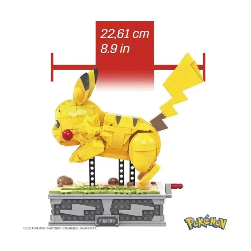 MEGA Pokémon Motion Pikachu Building Brick Set With Mechanized Motion by Mattel