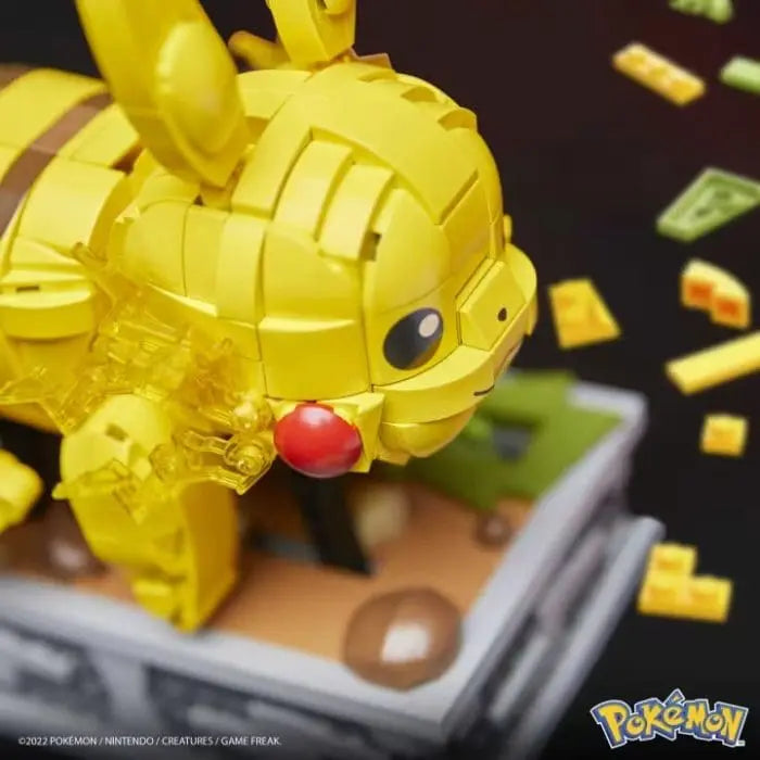 MEGA Pokémon Motion Pikachu Building Brick Set With Mechanized Motion by Mattel