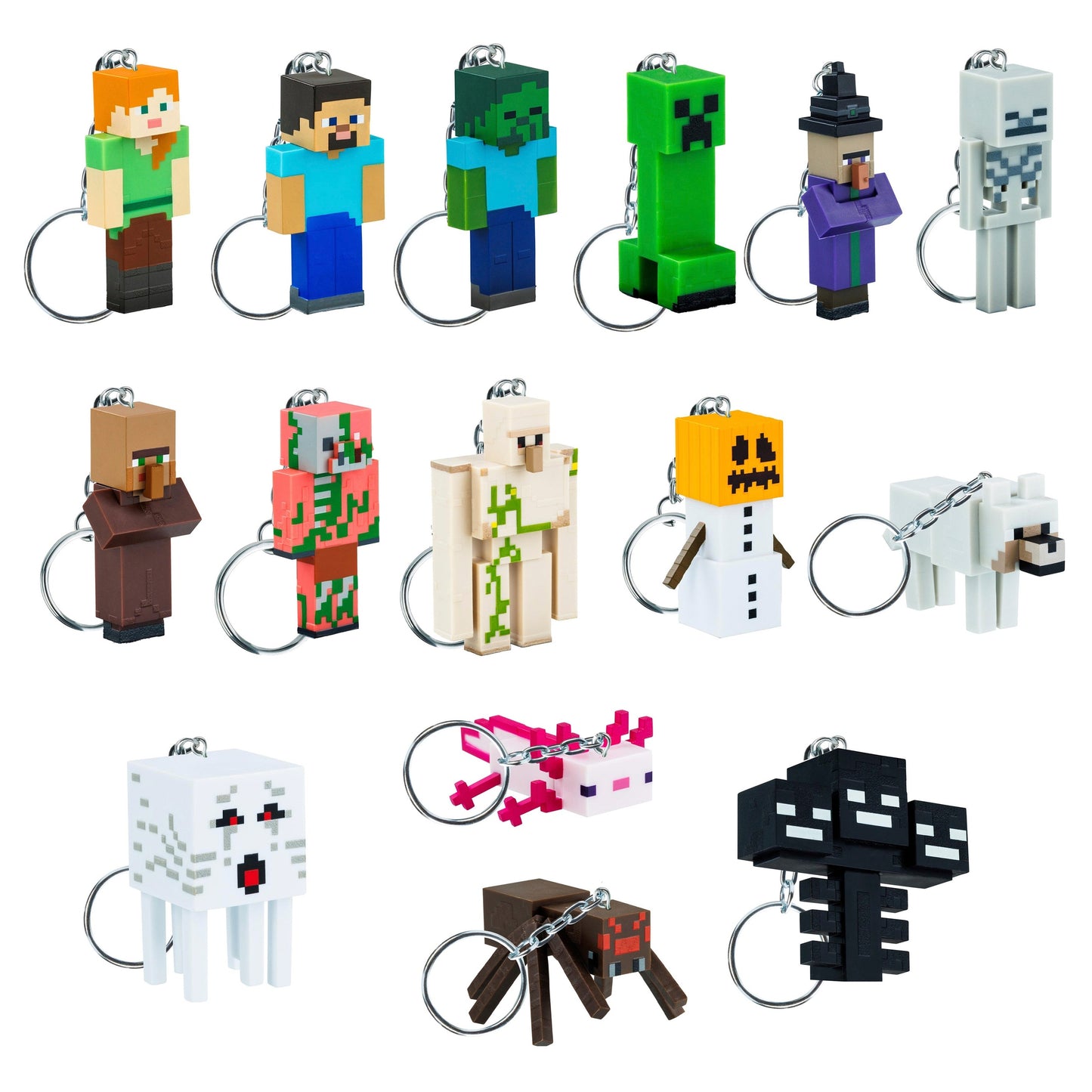 MINECRAFT FIGURAL KEYCHAINS