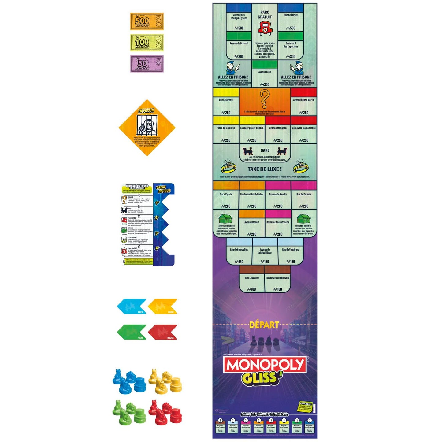MONOPOLY GLISS (ENG/FR) by Hasbro