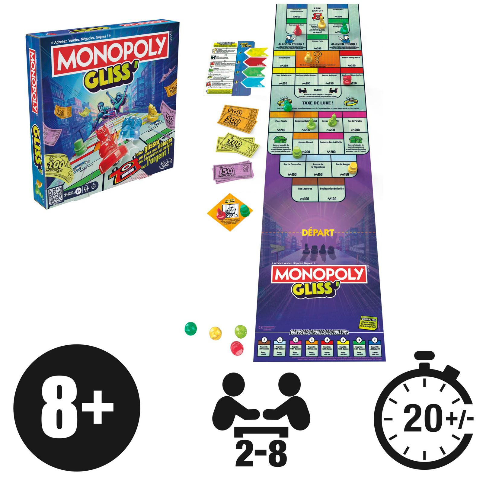 MONOPOLY GLISS (ENG/FR) by Hasbro