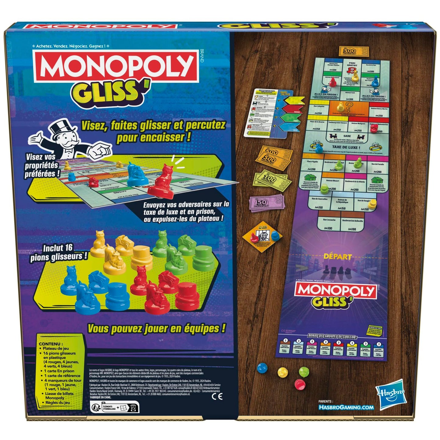 MONOPOLY GLISS (ENG/FR) by Hasbro