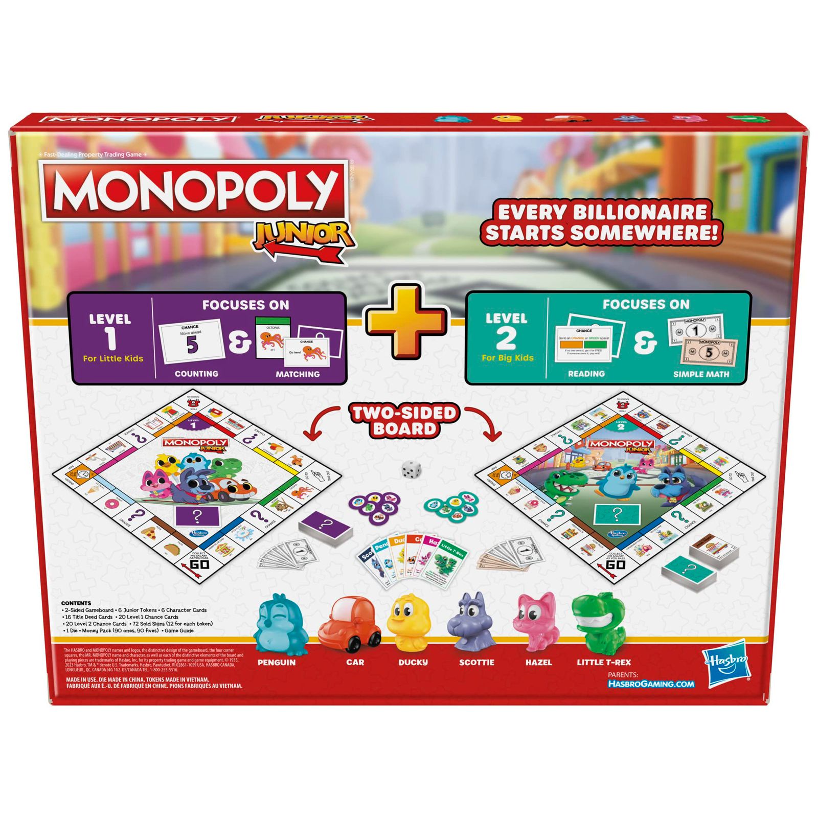 MONOPOLY JUNIOR (ENG/FR) by Hasbro