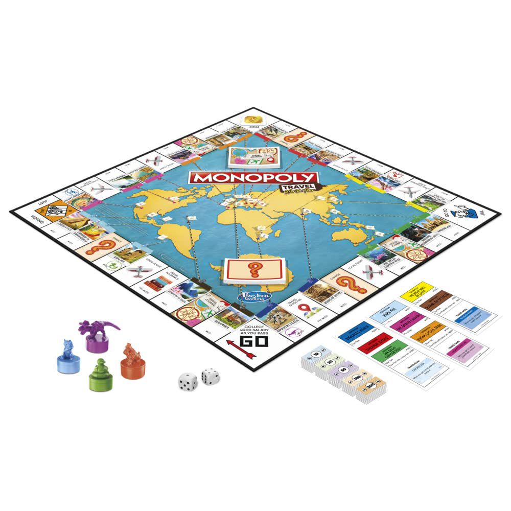 MONOPOLY TRAVEL WORLD TOUR (ENG/FR) by Hasbro