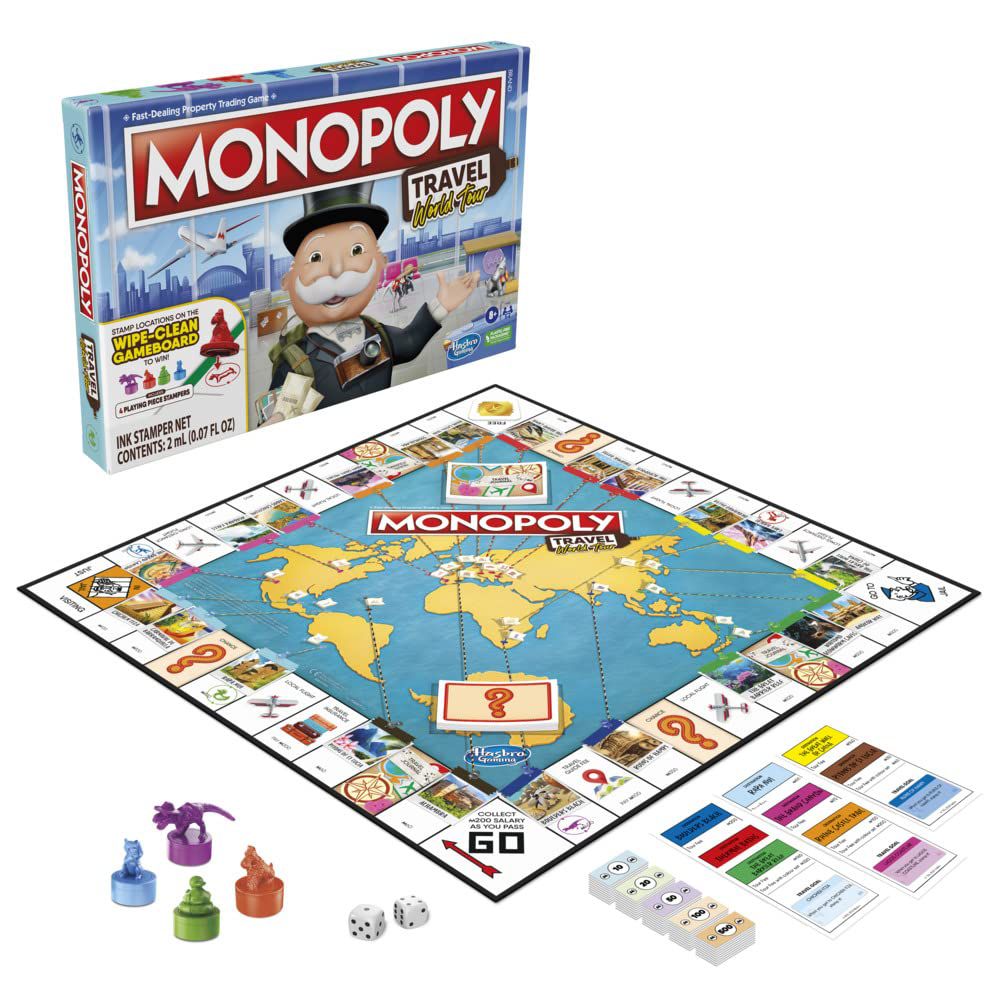 MONOPOLY TRAVEL WORLD TOUR (ENG/FR) by Hasbro