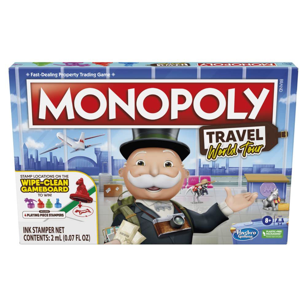 MONOPOLY TRAVEL WORLD TOUR (ENG/FR) by Hasbro