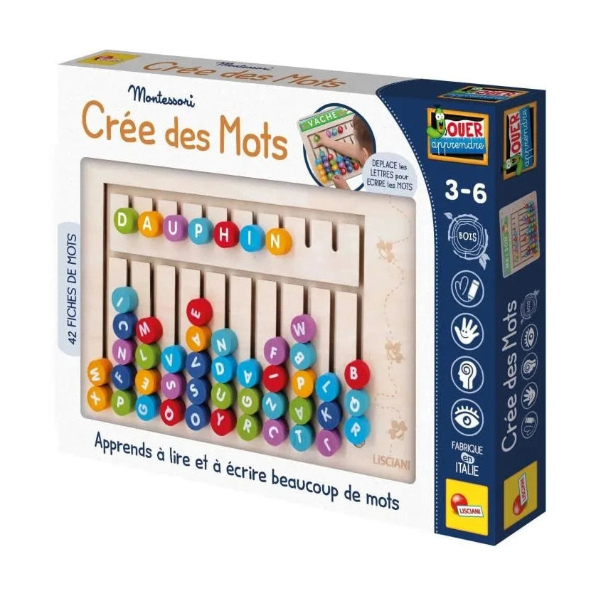 MONTESSORI CREE DES MOTS by Lisciani