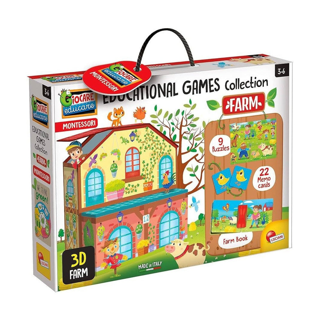 MONTESSORI EDUCATIONAL GAMES COLLECTION by Lisciani