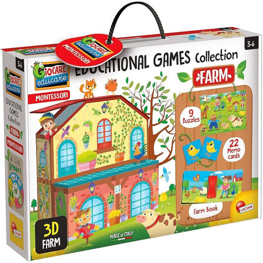 MONTESSORI EDUCATIONAL GAMES COLLECTION by Lisciani