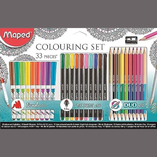 Maped 33 Pieces Colouring Set by Maped Creativ