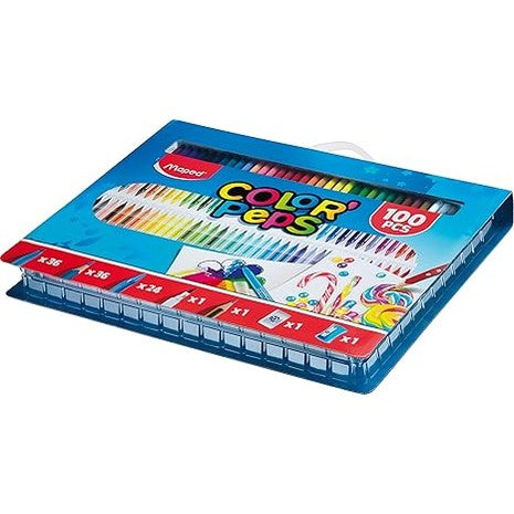 Maped Helix Color'Peps Coloring 100 Piece Art Set by Maped Creativ