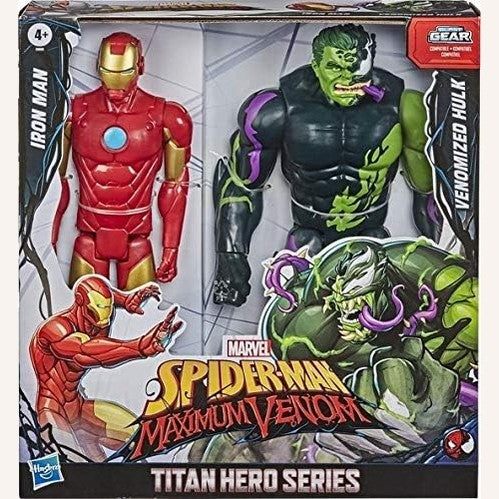 Marvel Titan Hero Iron Man vs Venomized Hulk by Hasbro