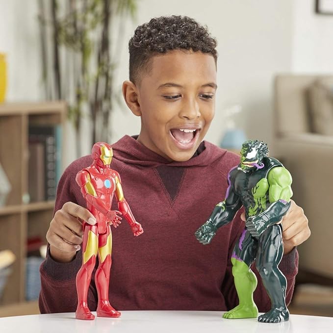 Marvel Titan Hero Iron Man vs Venomized Hulk by Hasbro