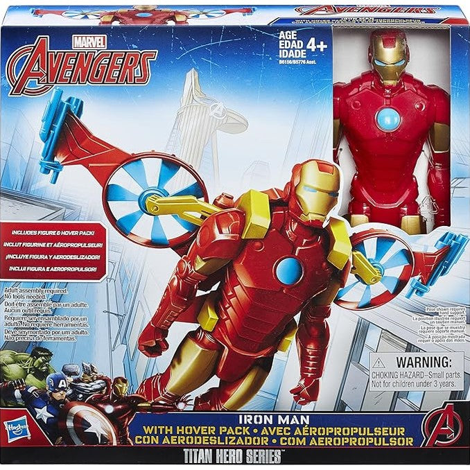Marvel Titan Hero Series Iron Man With Hover Pack by Hasbro