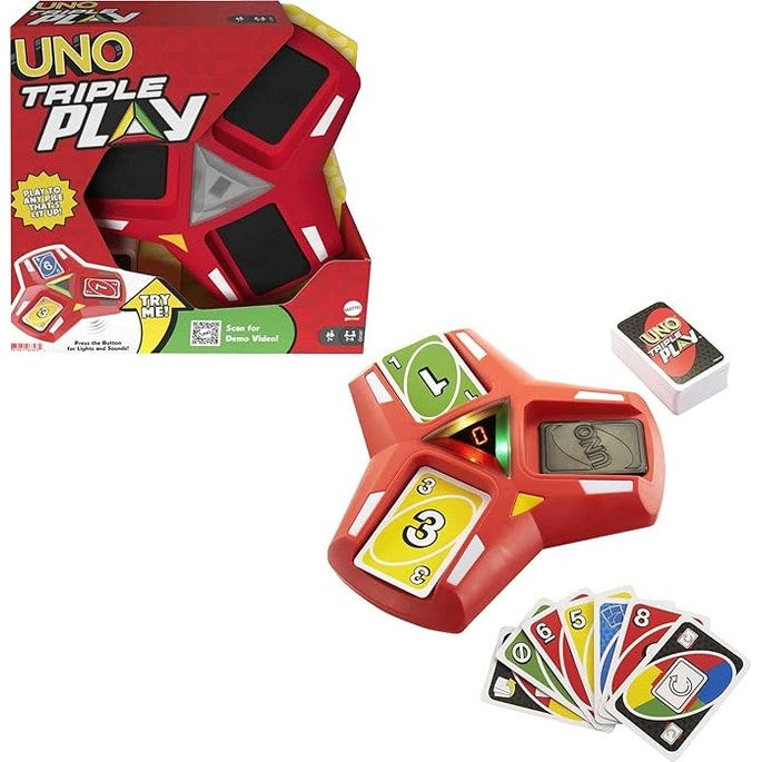 Mattel Games UNO TRIPLE PLAY