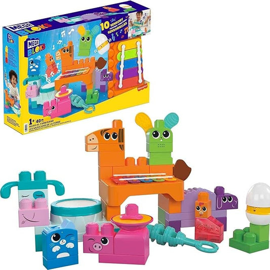 Mega Bloks Fisher Price Toddler Building Blocks Toy Set by Mattel