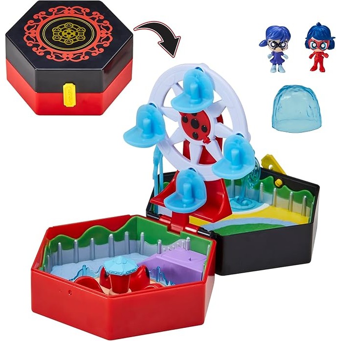 Miraculous Chibi Amusement Park: Rides & A Rescue Miracle Box Playset by Playmates Toys