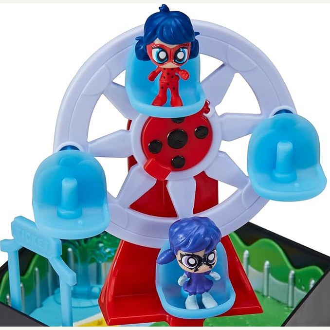 Miraculous Chibi Amusement Park: Rides & A Rescue Miracle Box Playset by Playmates Toys