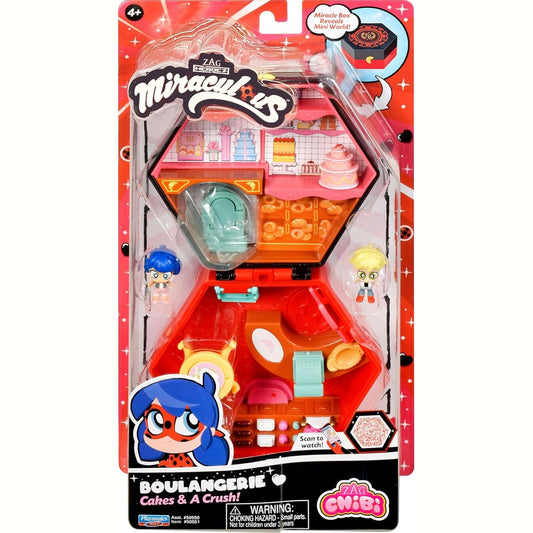 Miraculous Chibi Boulangerie: Cakes & A Crush Miracle Box Playset by Playmates Toys