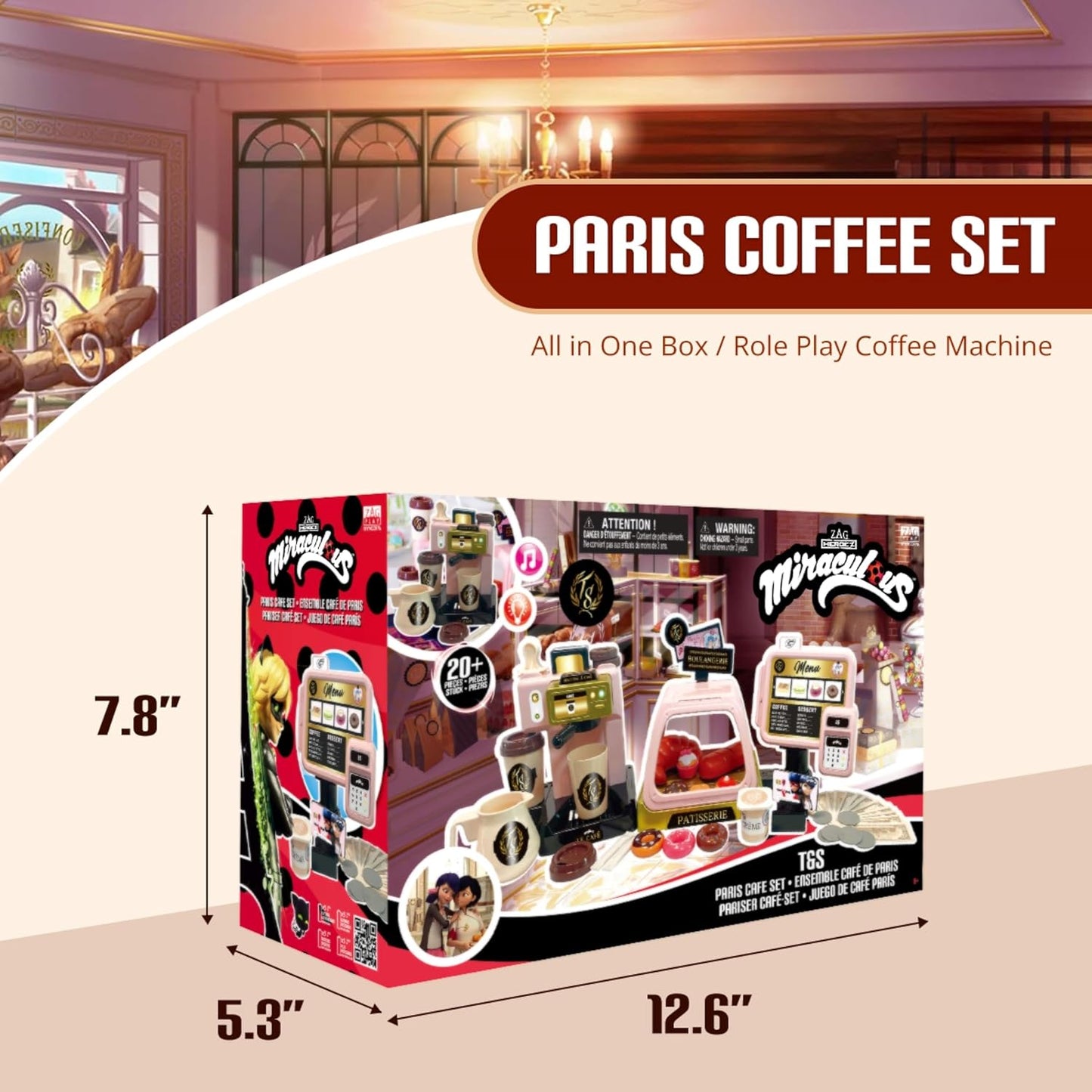 Miraculous Ladybug Cafe Play Set by Playmates Toys