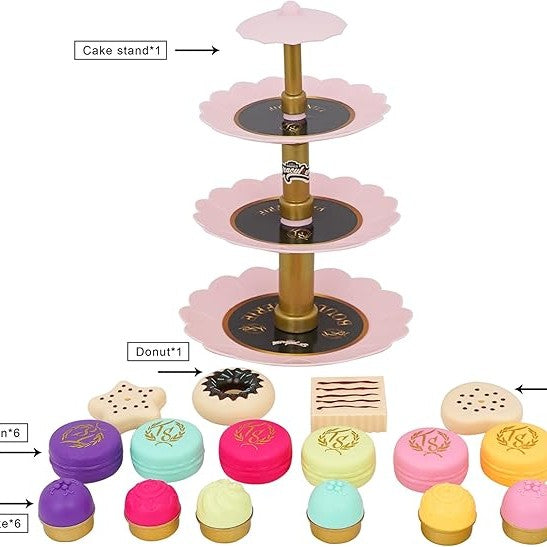 Miraculous Ladybug - Paris Cafe Kit, Macaron Stand with Cafe Set by Playmates Toys