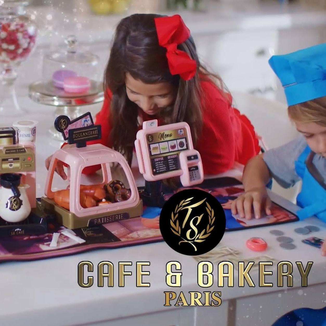 Miraculous Ladybug - Paris Cafe Kit, Macaron Stand with Cafe Set by Playmates Toys