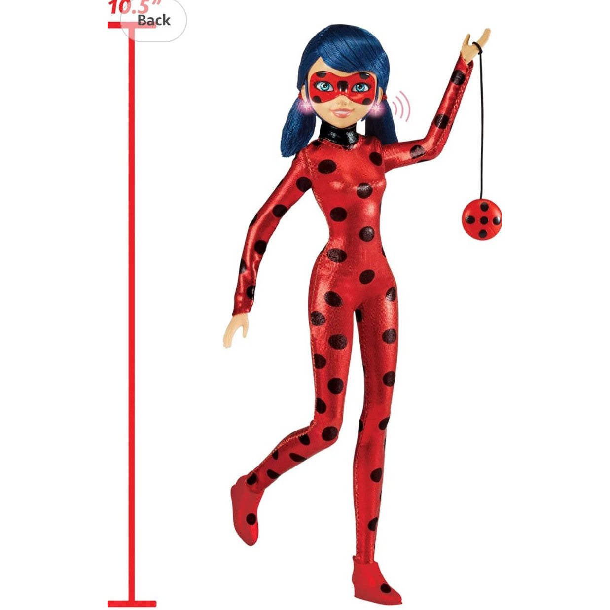 Miraculous Talk and Sparkle 10.5” Ladybug Deluxe Doll with Lights and Sounds by Playmates Toys