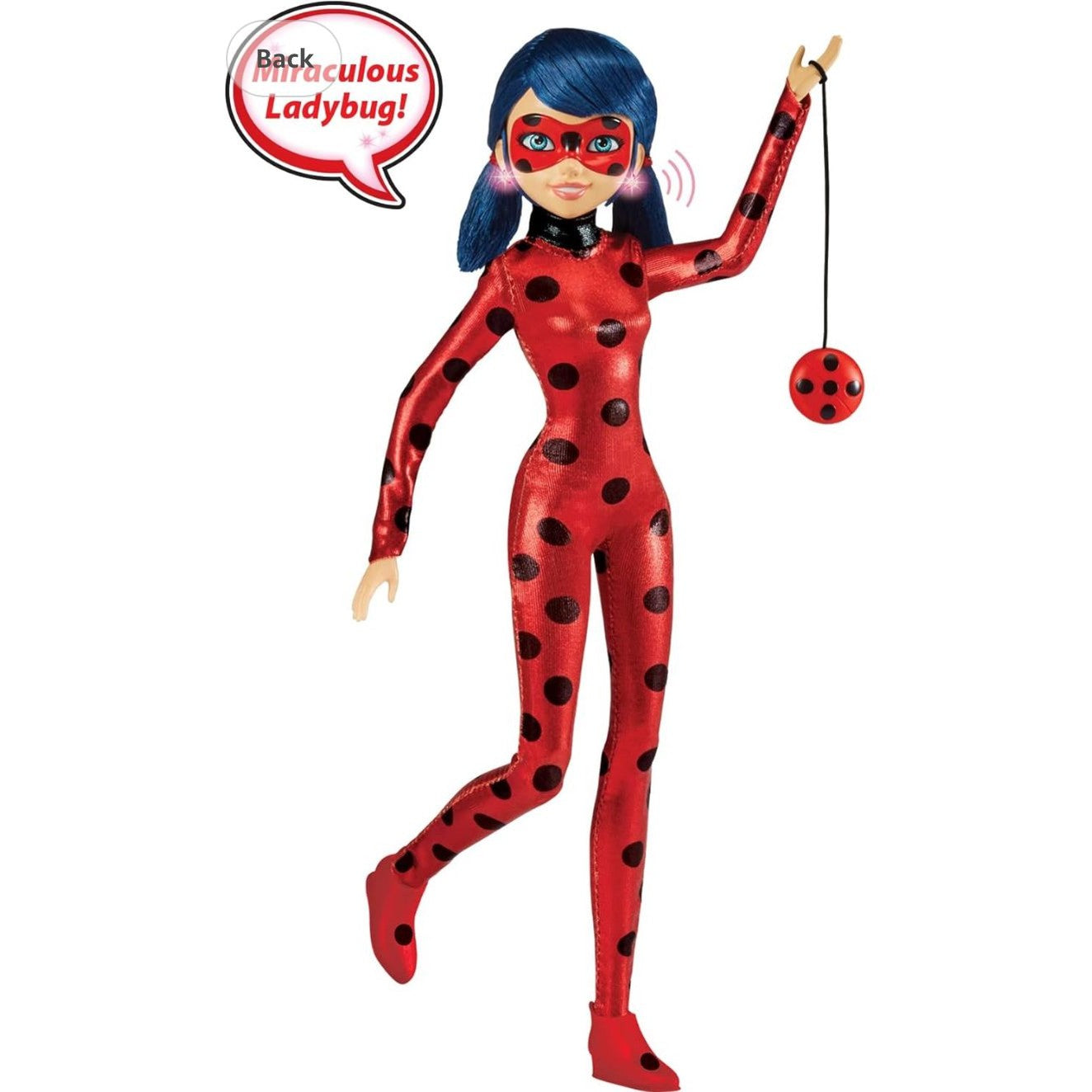 Miraculous Talk and Sparkle 10.5” Ladybug Deluxe Doll with Lights and Sounds by Playmates Toys