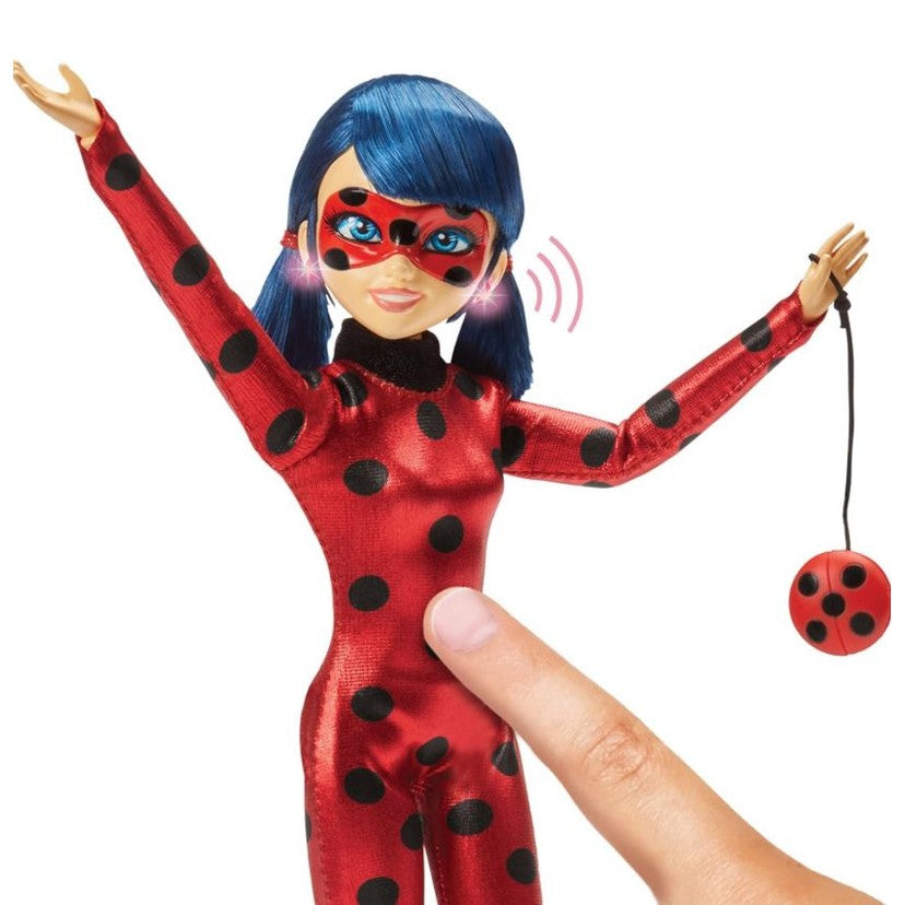 Miraculous Talk and Sparkle 10.5” Ladybug Deluxe Doll with Lights and Sounds by Playmates Toys