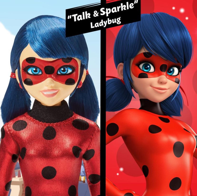 Miraculous Talk and Sparkle 10.5” Ladybug Deluxe Doll with Lights and Sounds by Playmates Toys