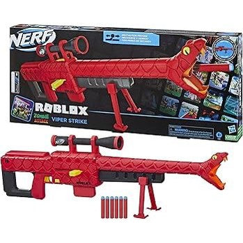 NERF Roblox Zombie Attack: Viper Strike Sniper-Inspired Blaster by Hasbro