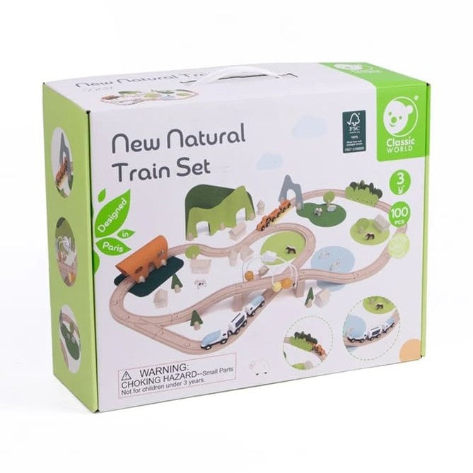 NEW NATURAL TRAIN SET by Classic World