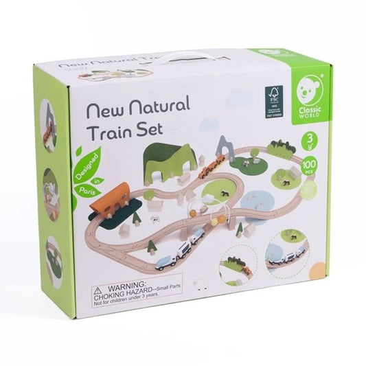 NEW NATURAL TRAIN SET by Classic World