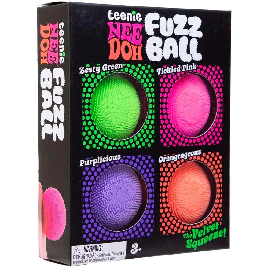 NeeDoh Teenie Needoh Fuzzball 4 Pack – NEW LAND