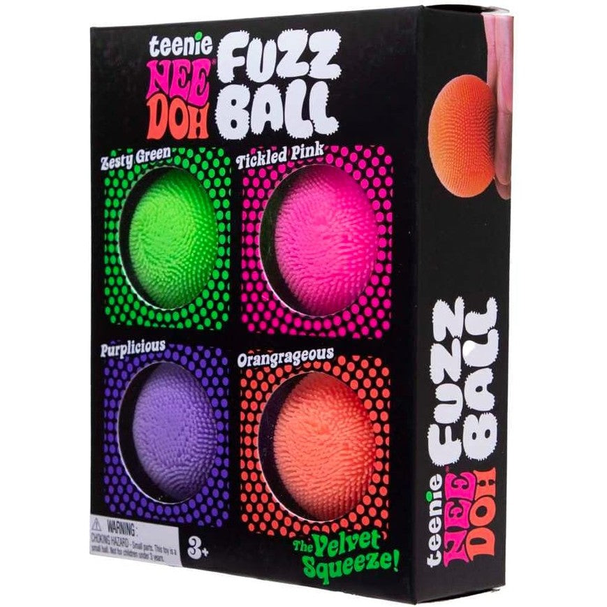 NeeDoh Teenie Needoh Fuzzball 4 Pack – NEW LAND
